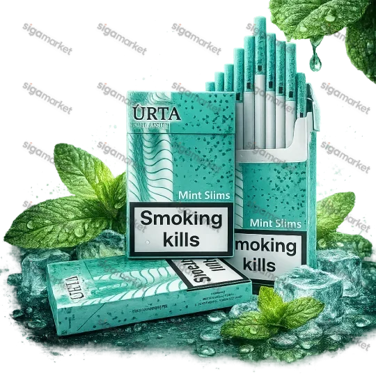 URTA Mint Slims — ментол сигарети формату Slims