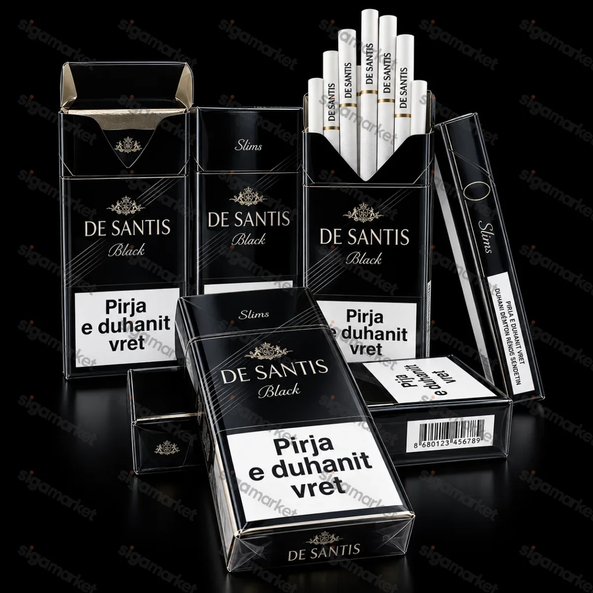 Сигарети De Santis Slims Black